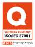 Imagem da certificação ISO/IEC 27001